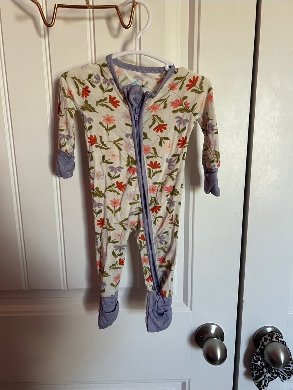 little one shop floral sleeper newborn